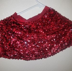 Sequined preschool skirt